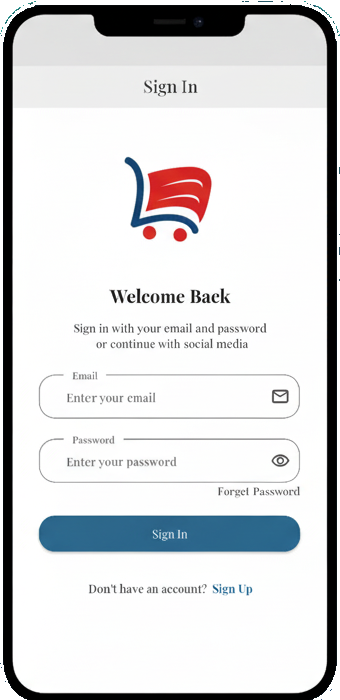 E-commerce Mobile App Screen 2